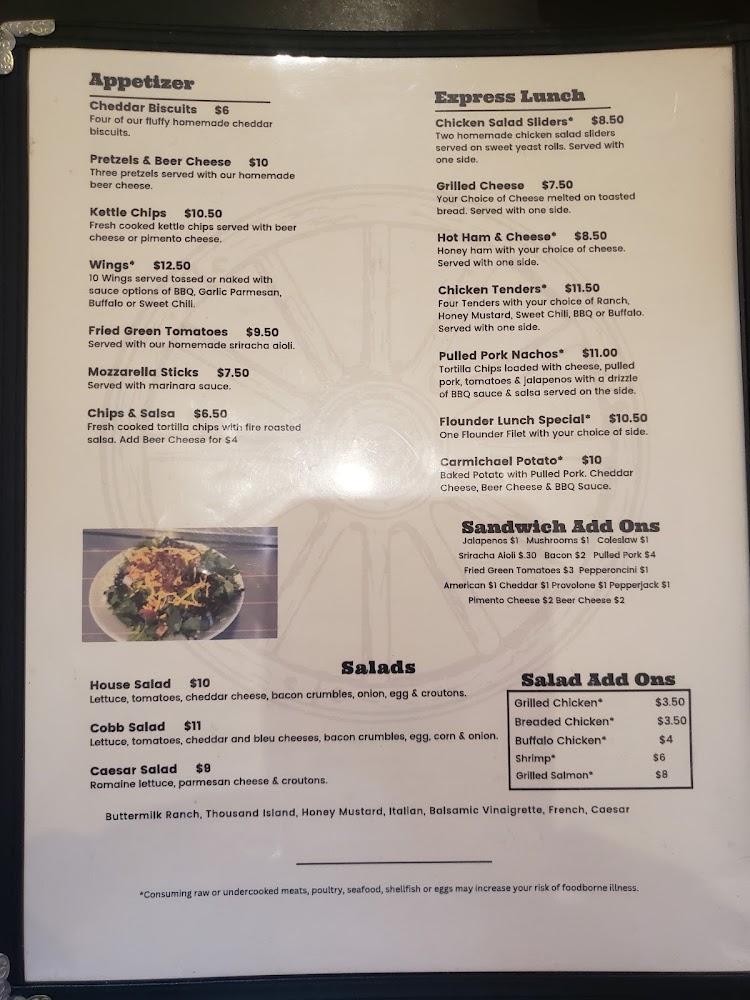 Carmichael Restaurant & Tavern Menu image 2